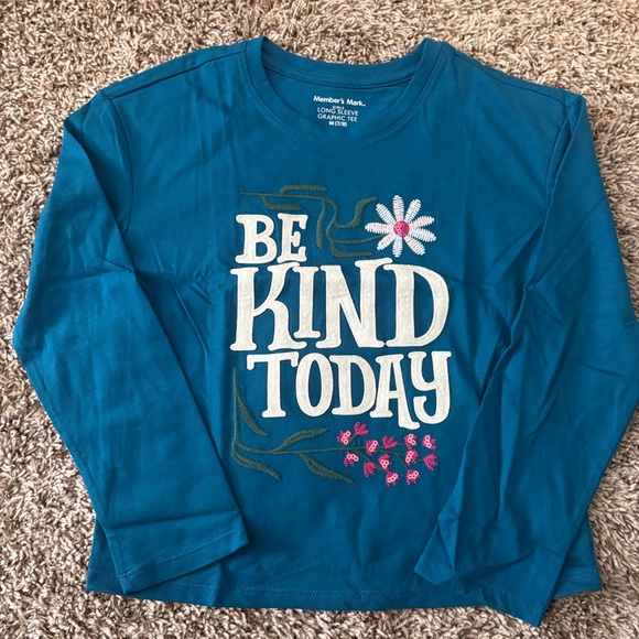 Be Kind Today and Floral Boot Kids Long Sleeve Tees - Picture 2 of 8